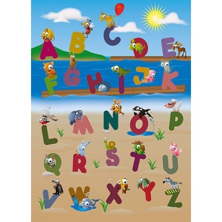 FOTOTAPET ANIMAL ALPHABET  383