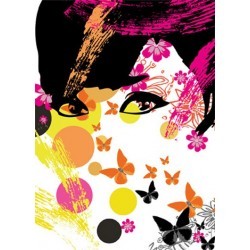 FOTOTAPET FLORAL GIRL  439
