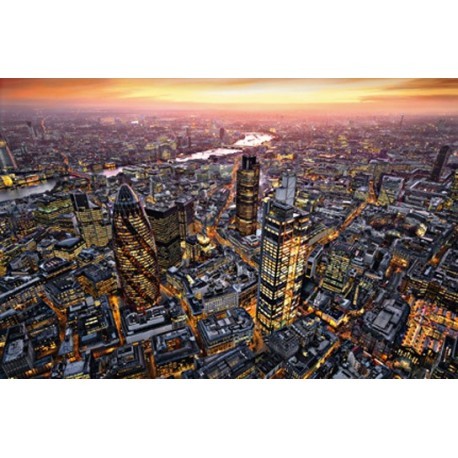 POSTER LONDON AERIAL VIEW  640