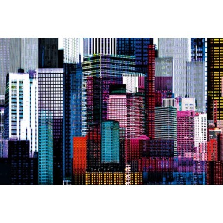 POSTER COLORFUL SKYSCRAPERS 641