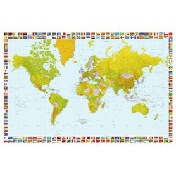 POSTER MAP OF THE WORLD 655