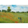 POSTER CHAMPS DE COQUELICOTS A ARGENT 677